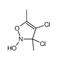 3,4-dichloro-2-hydroxy-3,5-dimethyl-1,2-oxazole结构式