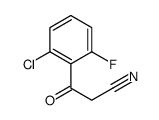 2-CHLORO-6-FLUOROBENZOYLACETONITRILE Structure