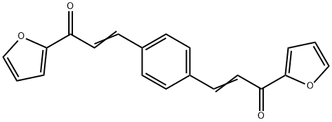3,3'-(1,4-phenylene)bis(1-(2-furyl)-2-propen-1-one)结构式