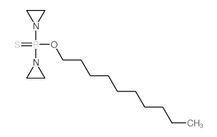 Phosphinothioic acid,bis(1-aziridinyl)-, O-decyl ester (7CI,8CI) Structure