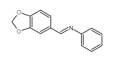 3,4-METHYLENEDIOXYBENZYLIDENE ANILINE structure