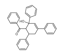(2-hydroxy-2,4,6-triphenyl-cyclohex-3-enyl)-phenyl ketone Structure