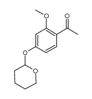 1-(2-methoxy-4-(tetrahydro-2H-pyran-2-yloxy)phenyl)ethanone Structure