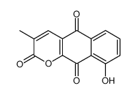 9-Hydroxy-3-methyl-2H-naphtho[2,3-b]pyran-2,5,10-trione structure