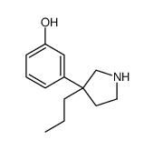 3-(3-Propyl-3-pyrrolidinyl)phenol structure