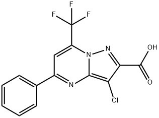 3-氯-5-苯基-7-(三氟甲基)-2-吡唑[1,5-A]嘧啶羧酸图片