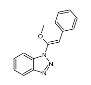 1-[1-methoxy-2-phenylethenyl]-1H-1,2,3-benzotriazole结构式
