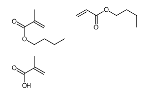 2-甲基-2-丙烯酸与2-甲基-2-丙烯酸丁酯和2-丙烯酸丁酯的聚合物结构式