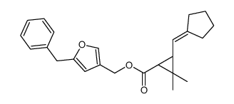 (5-benzylfuran-3-yl)methyl (1R,3S)-3-(cyclopentylidenemethyl)-2,2-dimethylcyclopropane-1-carboxylate结构式