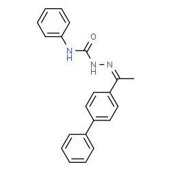 1-(4-biphenylyl)ethanone N-phenylsemicarbazone结构式