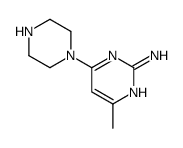 4-methyl-6-(1-piperazinyl)-2-pyrimidinamine(SALTDATA: FREE)结构式