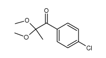 1-(4-chlorophenyl)-2,2-dimethoxypropan-1-one Structure