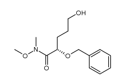 (S)-2-benzyloxy-5-hydroxy-N-methoxy-N-methylpentanamide Structure