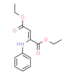 2-Anilinofumaric acid diethyl ester structure