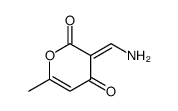 3-(aminomethylidene)-6-methylpyran-2,4-dione结构式