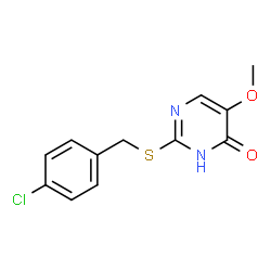 2-[(4-CHLOROBENZYL)SULFANYL]-5-METHOXY-4-PYRIMIDINOL结构式