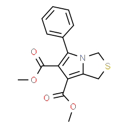 Dimethyl 5-phenyl-1H-pyrrolo[1,2-c][1,3]thiazole-6,7-dicarboxylate结构式