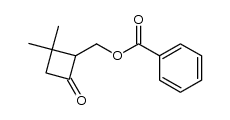 2-benzoyloxymethyl-3,3-dimethylcyclobutanone结构式