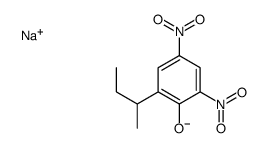 sodium 2-(1-methylpropyl)-4,6-dinitrophenolate结构式