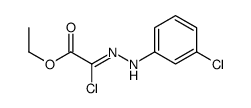 ethyl 2-chloro-2-[(3-chlorophenyl)hydrazinylidene]acetate Structure