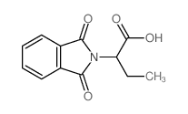 2-(1,3-二氧代-1,3-二氢-2H-异吲哚-2-基)-丁酸结构式