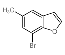 7-BROMO-5-METHYLBENZOFURAN Structure