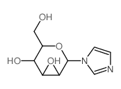2-(hydroxymethyl)-6-imidazol-1-yl-oxane-3,4,5-triol Structure