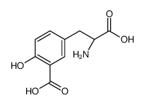 5-[(2S)-2-amino-2-carboxyethyl]-2-hydroxybenzoic acid结构式