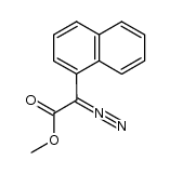 methyl α-diazo(1-naphthyl)acetate Structure