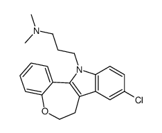 9-Chloro-6,7-dihydro-N,N-dimethyl-12H-[1]benzoxepino[5,4-b]indole-12-propan-1-amine结构式