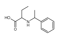2-((1-phenylethyl)amino)butanoic acid结构式