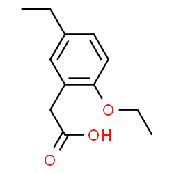 Benzeneacetic acid, 2-ethoxy-5-ethyl- (9CI) Structure