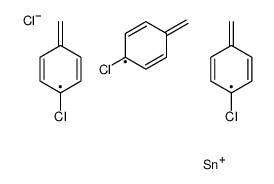 chloro-tris[(4-chlorophenyl)methyl]stannane Structure