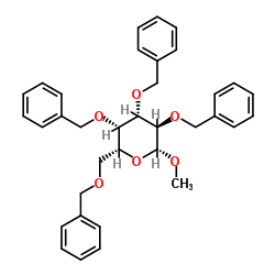 METHYL-2,3,4,6-TETRA-O-BENZYL-BETA-D-GALACTOPYRANOSIDE结构式