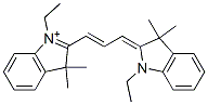 2-[3-(1-Ethyl-3,3-dimethylindoline-2-ylidene)-1-propenyl]-1-ethyl-3,3-dimethyl-3H-indole-1-ium Structure