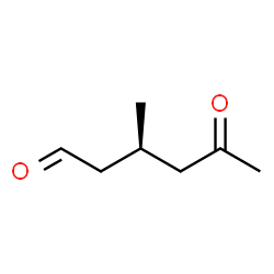 Hexanal, 3-methyl-5-oxo-, (3R)- (9CI) structure