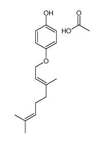 acetic acid,4-(3,7-dimethylocta-2,6-dienoxy)phenol结构式