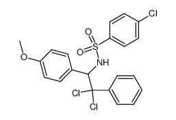 N-[1-(4-methoxyphenyl)-2-phenyl-2,2-dichloroethyl]parachlorophenylsulfonamide结构式