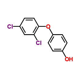 4-(2,4-二氯苯氧基)苯酚结构式