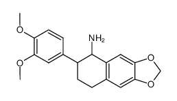 6-(3,4-dimethoxy-phenyl)-5,6,7,8-tetrahydro-naphtho[2,3-d][1,3]dioxol-5-ylamine Structure