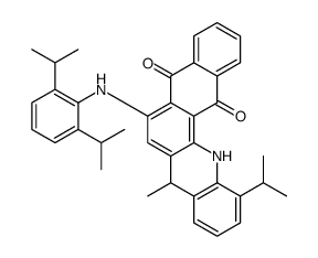 1,4-bis[2,6-di(propan-2-yl)anilino]anthracene-9,10-dione Structure