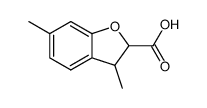 3,6-dimethyl-2,3-dihydro-benzofuran-2-carboxylic acid Structure