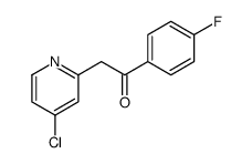 2-(4-chloropyridin-2-yl)-1-(4-fluorophenyl)ethanone Structure