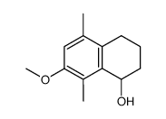 7-methoxy-5,8-dimethyl-1-tetralol Structure
