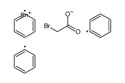 triphenylstannyl 2-bromoacetate Structure