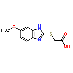 [(6-methoxy-1H-benzimidazol-2-yl)thio]acetic acid Structure