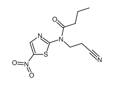 N-(2-cyano-ethyl)-N-(5-nitro-thiazol-2-yl)-butyramide Structure