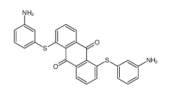 1,5-bis[(3-aminophenyl)sulfanyl]anthracene-9,10-dione结构式