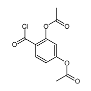 (3-acetyloxy-4-carbonochloridoylphenyl) acetate Structure