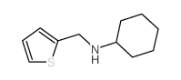 N-(Thiophen-2-ylmethyl)cyclohexanamine结构式